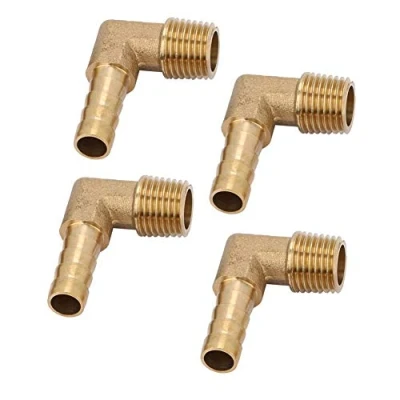 Imagen de 4 unids G1 / 8mm Manguera Barb Brass Rosca Macho Codo, Cola Conector, Adaptador
