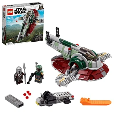 Imagen de LEGO 75312 Star Wars Nave Estelar de Boba Fett, Juguete Construcción para Niños a Partir 9 Años, Modelo Mandalorian con 2 Minifiguras