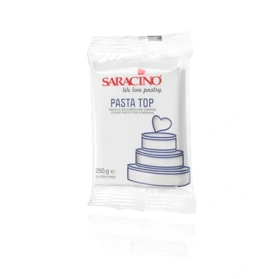 Imagen de Pasta de azúcar Saracino White Top Covering 250g Made in Italy
