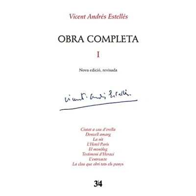 Imagen de Obra completa I (Nova edició, revisada) (SIN COLECCION)