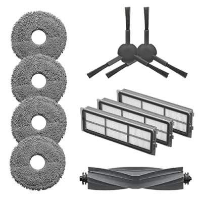 Imagen de Dreame Kit de Accesorios para Dreamebot L10s Pro, Incluye 1 Cepillo Principal, 2 cepillos Laterales, 3 filtros Polvo, Pares mopas