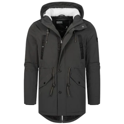 Imagen de Indicode Jeans Inbenicio Abrigo de invierno, Hombre, Talla: Small, Raven