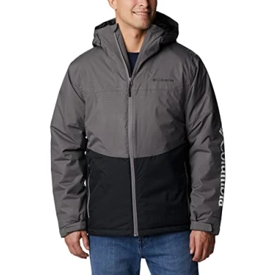 Imagen de Columbia Point Park Insulated Jacket, Chaqueta De Invierno para Hombre, City Grey/Black, Talla S
