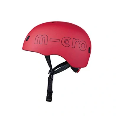 Imagen de Micro Casco Talla M luz LED, Juventud Unisex, Rojo (Rojo)
