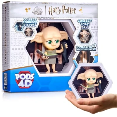 Imagen de WOW! PODS 4D Harry Potter Dobby, Figura Coleccionable única conectable Que explota de su Mundo en el tuyo, exhibición Pared o Estante, Juguetes y Regalos Potter, Serie 1 n.º 421