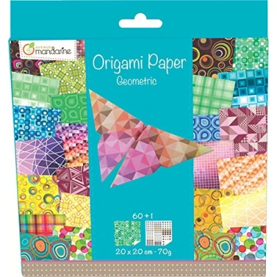 Imagen de Avenue Mandarine Papeles para origami geométrico, multicolor