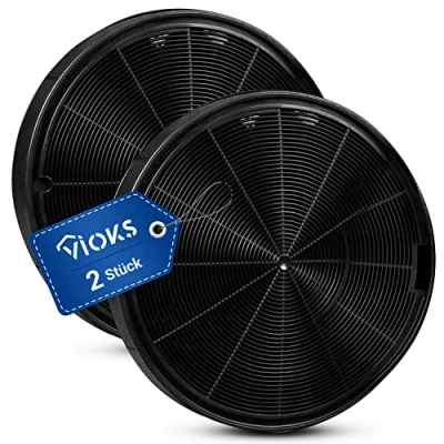 Imagen de AEG 902979357/8 EFF62 Filtro de carbón para campana extractora (2 unidades, diámetro 196 mm)