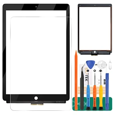 Imagen de Kit de lente panel sensor digitalizador pantalla táctil para iPad Pro 12.9 2015 1st 1 A1652 A1584 (sin LCD) (negro)