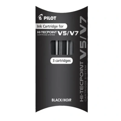 Imagen de Pilot BXS IC B S3 Pack de 3 recambios V5/ V7, color negro
