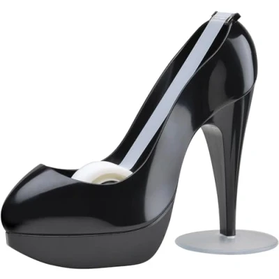 Imagen de Scotch Dispensador de Cinta con Forma Zapato , Negro + mágica Scotch, Transparente 1 Rollo, 19 mm x 8,89 m para la Escuela, el Hogar y Oficina