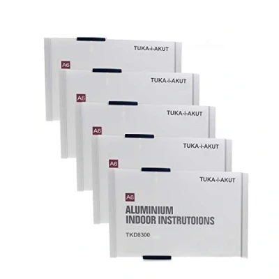 Imagen de TUKA i AKUT 5pz A6 Placa para Puerta, Aluminio y Cubierta de Acrílico, Señal Puerta Oficina, Letrero 149mm x 105mm, Información, Atornillado o Fijación Adhesiva, TKD8300 5x