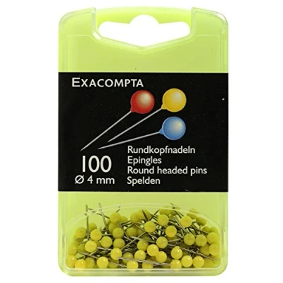 Imagen de Boite de 100 epingles spheriques hauteur pointe 15mm 4mm diametre