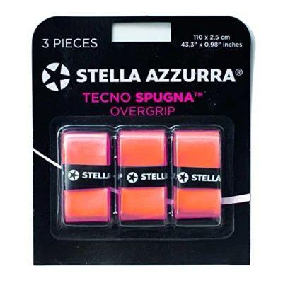 Imagen de Stella Azzurra Tecno Esponja Overgrip, Unisex Adulto, Naranja neón, Talla única
