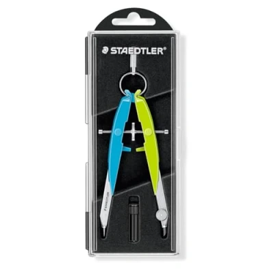 Imagen de Staedtler Mars 556 00 N1. Compás geométrico de precisión con husillo y ajuste mediante rueda central.