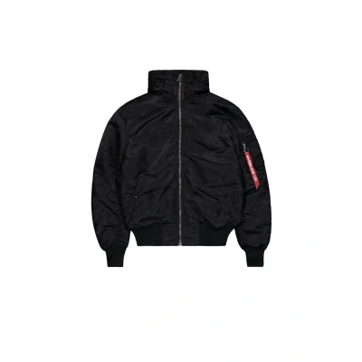 Imagen de Alpha Industries MA1 Hooded Chaqueta de entretiempo, Hombre, Talla: Small, Black