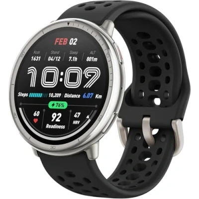 Imagen de Smartwatch Amazfit Active 2R, Tamaño muñeca 135 195mm, +160 modos de entrenamiento, Silicona, Negro
