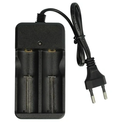 Imagen de vhbw Cargador de 2 baterías Compatible con 16340 / CR123A Li Ion