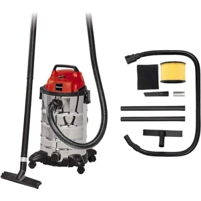 Imagen de Einhell Aspirador en seco y húmedo TC VC 1930 S (1500 W, manguera de 250 cm Ø 36 mm incl. prolongación 3 piezas, accesorio combinado para alfombras/suelos lisos boquilla hendiduras) Rojo