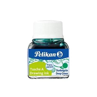 Imagen de Tinta china pelikan verde oscuro bote de 10 ml