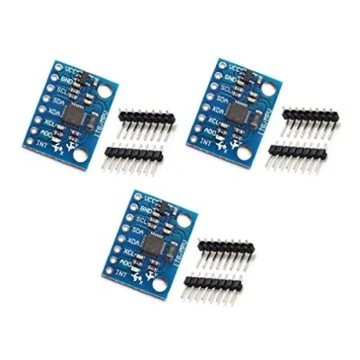 Imagen de HiLetgo 3pcs MPU 6050 MPU6050 GY 521 3 axis Accelerometer Gyroscope Module 6 DOF Sensor 16 Bit AD Converter Data Output IIC I2C for Arduino