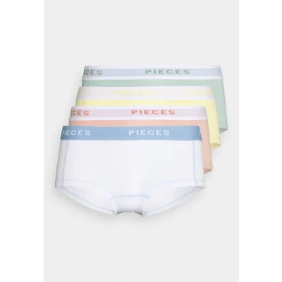 Imagen de Pieces Pclogo LADY Solid 4 PACK Culotte, Mujer, Talla: XS, Jadeite