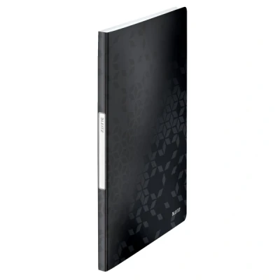 Imagen de Leitz Carpeta de Fundas A4, 20 Fundas, Capacidad para 40 Hojas, transparentes, Negro, Gama WOW, 46310095