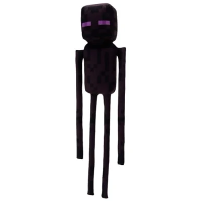 Imagen de Peluche ENDERMAN Altura 30 cm 55 Patas incluidas Multicolor Personaje Videojuego Compatible con Minecraft