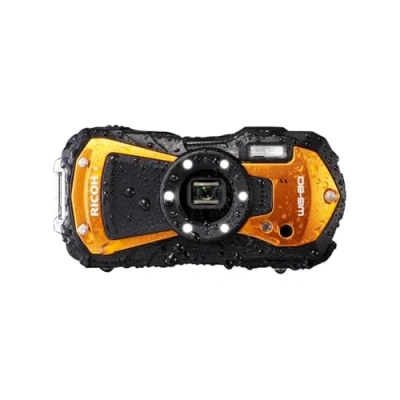 Imagen de Ricoh Cámara Digital Impermeable Naranja WG 80 a Prueba de Golpes congelación aplastamiento 03127