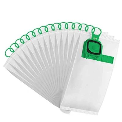Imagen de Isincer 15 Bolsas compatibles para la aspiradora Vorwerk Kobold VK140 VK150 Verde