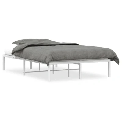 Imagen de vidaXL Estructura de Cama Metal Blanca 120x190 cm
