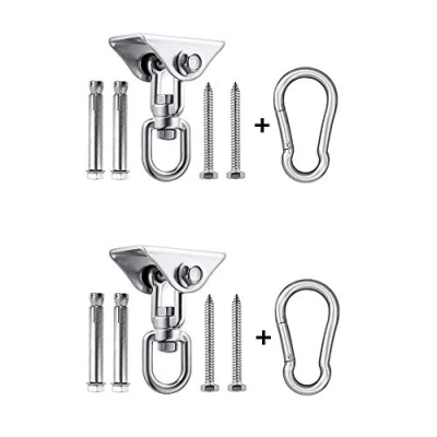 Imagen de ganchos de Techo, capacidad SUS304 acero inoxidable con rotación 360 , suspensión perno para conjuntos madera hormigón, hamaca yoga