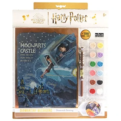 Imagen de DIAMANTINY Harry Potter Wizarding Foundation Flying Car Kit crea el mosaico, Actividad de arte cristal, Diamond Painting, 1 cuadro A4