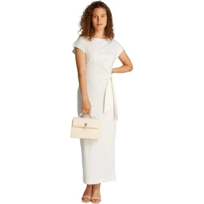 Imagen de Tommy Hilfiger KNOT BOAT MIDI Dress Vestido ligero, Mujer, Talla: Small, Ecru