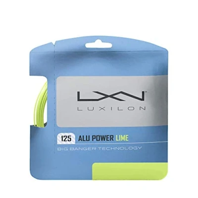 Imagen de Luxilon Cordaje de Tenis Alu Power 128 Roland Garros, Competiciones Profesionales, Revestimiento Azul, Polieteretercetona