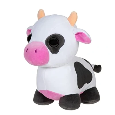 Imagen de Adopta Me! Peluche de colección 15 cm Vaca Suave y tierno Inspirado directamente en el juego n 1, juguetes para niños, negro