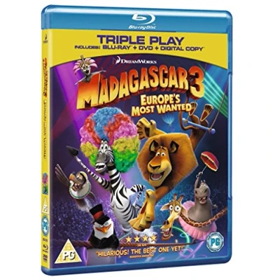 Imagen de madagascar 3 ricercati in europa (blu ray 3d) re [Italia] [Blu ray]