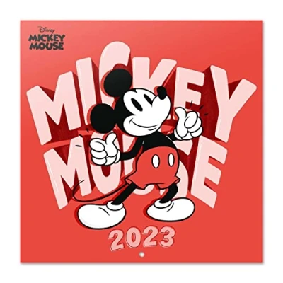 Imagen de Grupo Erik, Calendario Disney Mickey 2023, 2023 pared con certificado FSC, Mickey, mensual, 30x30 cm, Producto licencia oficial, CP23007