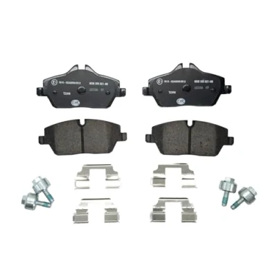 Imagen de HELLA 8DB 355 021 881 Juego de pastillas freno preparado para indicador desgaste con tornillos pinza accesorios BMW: