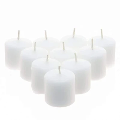 Imagen de Le comptoir de la Bougie ATM 103163 Vela votiva x10, Cera, Blanco, D. 3,8 x H. cm