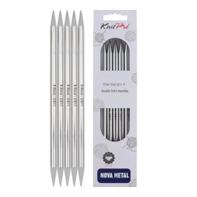 Imagen de Knit Pro Agujas para calcetín KnitPro Nova Metal (20cm x 8.00mm) 1 Unidad