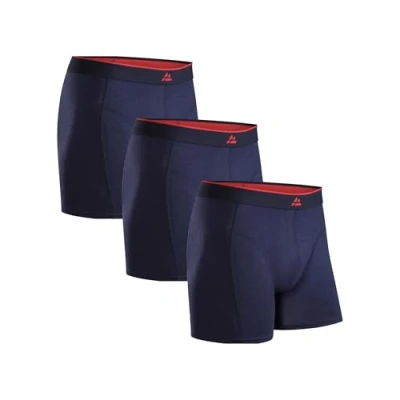 Imagen de DANISH ENDURANCE Calzoncillos de Bambú Premium para Hombre, Bóxers Hombre Transpirables, 3 Pack Azul Marino 4XL