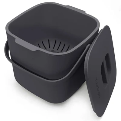 Imagen de YourCasa® Cubo de Basura Cocina 7L para la orgánica Diaria en lavavajillas Resistente a los olores con tamiz Acero Reciclaje
