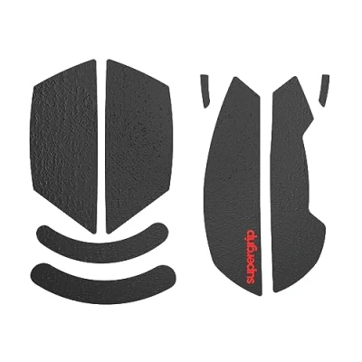 Imagen de SUPERGRIP Juego de cintas agarre para Razer Cobra Pro, absorbe el sudor, alto rendimiento, antideslizante, adhesivo 3M, sin residuos, cinta ratón, ultrafina, 0,5 mm