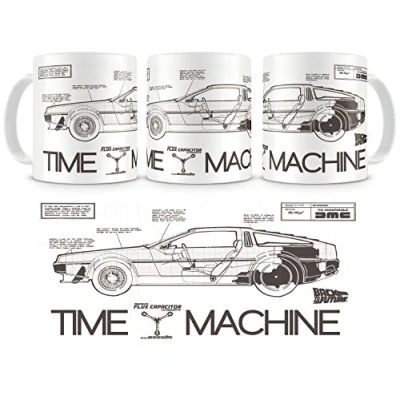 Imagen de BACK TO THE FUTURE TIME MACHINE TAZA CERAMICA REGRESO AL FUTURO