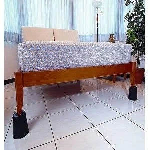 Imagen de Elevadores Cónicos para Camas/Sillas, Soportes Alza Muebles Elevación, Patas de Elefantes ECO PVC/Negro