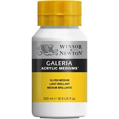 Imagen de Winsor &amp; Newton Galeria Malmittel Acrílico Medio, Glanz Medium, 500 ml (Paquete de 1),