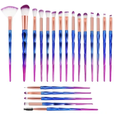 Imagen de Brochas de maquillaje Profesional,Pinceles Unicornio, Set 20 Pinceles Profesional, cepillo kit Eyebrow Eyeliner Blush Cosmetic