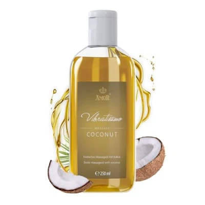 Imagen de “Coconut de Vibratissimo: aceite masaje exótico con coco, afrodisíaco, erótico