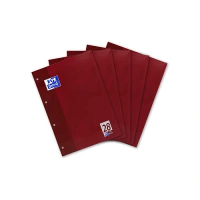 Imagen de Hamelin Paperbrands 384405028 Lote de 5 blocs hojas cuadros (DIN A4, 50 hojas, 90 g/m², mm)