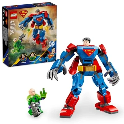 Imagen de LEGO DC Armadura Robótica de Superman vs. Lex Luthor Juguete Superhéroes con Minifiguras para el Juego rol Batallas, Regalo Niños y Niñas 6 Años o Más 76302